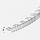ACU 20mm - Alu, Natural, Bøybar List - 2,5m thumbnail