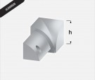 2 STK-AC AE 10mm innv. - Alu, Silver Anodized thumbnail