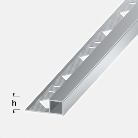AQ 10mm - Alu, Silver Anodized - 2,5m