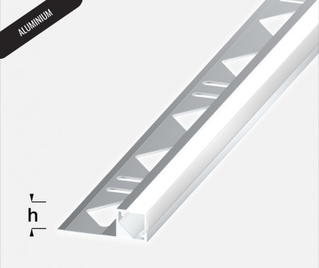 LED AQ AE SET 11mm - Alu, Silver Anodized - 2,5m
