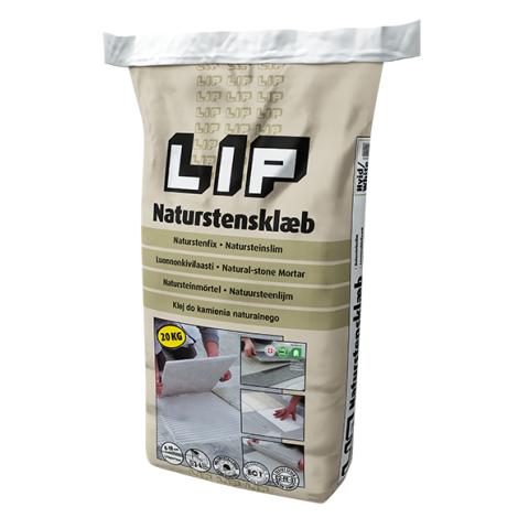 20KG LIP NATURSTEINLIM, HVIT